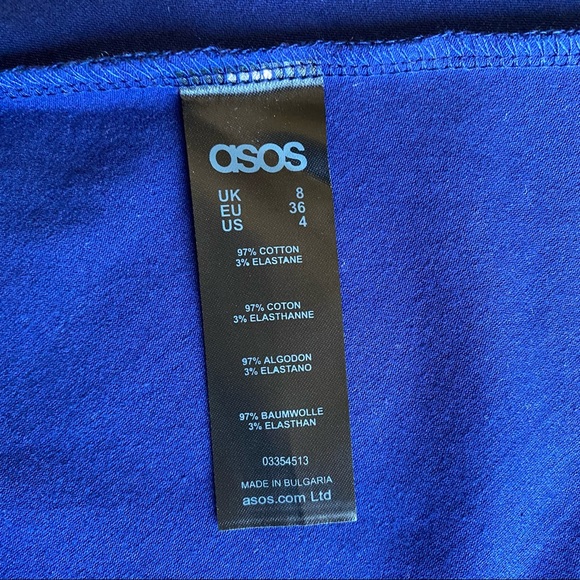 Brand new Asos skater dress with off shoulder and gypsy detail in size small (S) - Picture 8 of 12